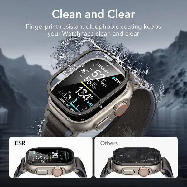 PBuddy (2-Pack) 9H Tempered Glass Screen Protector for Apple Watch Ultra 49mm - Black (Frame) PBuddy (2-Pack) 9H Tempered Glass Screen Protector for Apple Watch Ultra 49mm - Black (Frame)